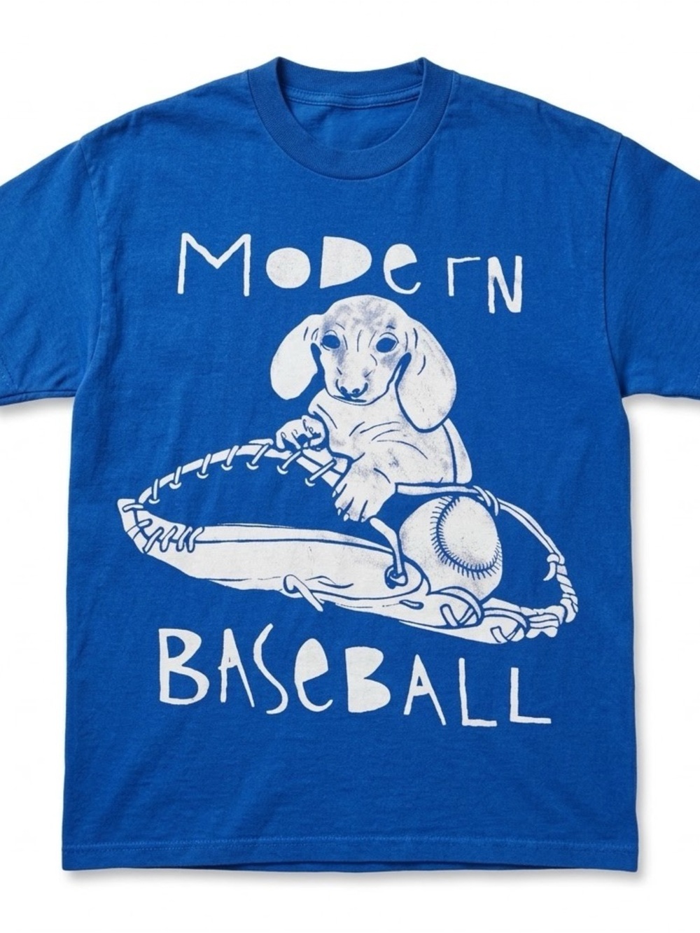 Modern Baseball Dog Graphic T-Shirt Blue Gildan Unisex